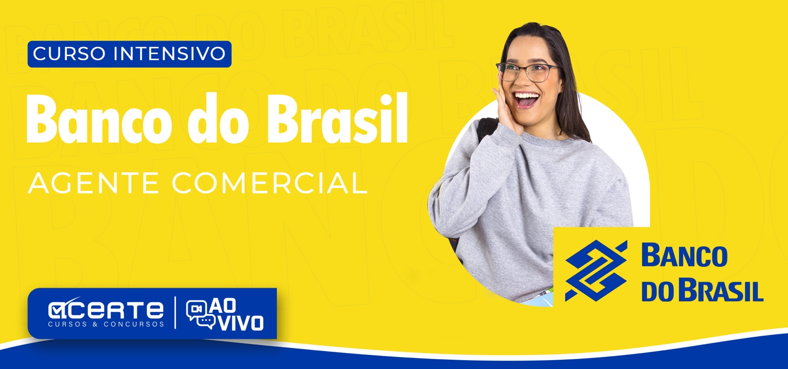 Banco do Brasil - Escriturário - Agente Comercial - AO VIVO - Edital Publicado