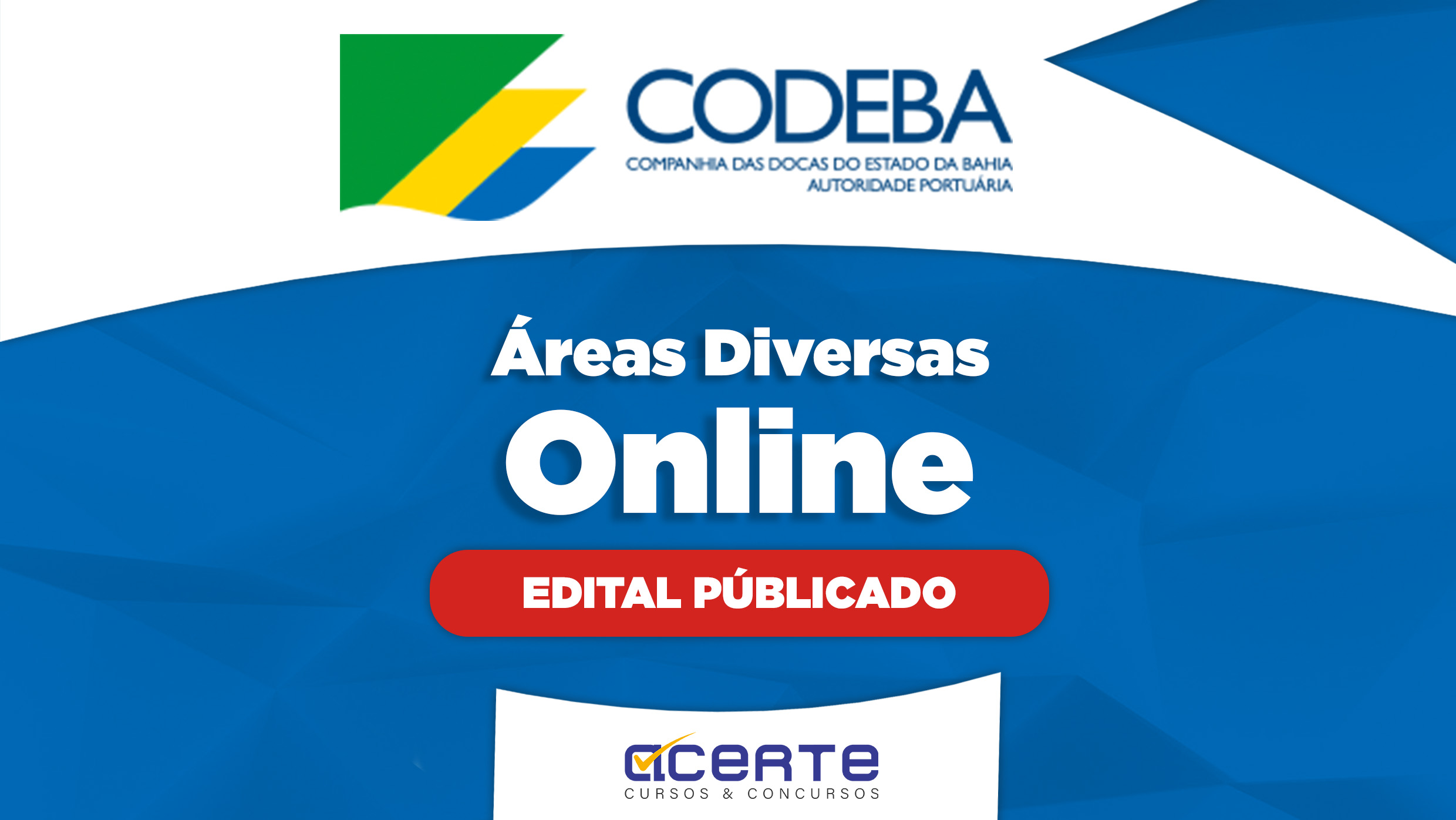 CODEBA - Áreas Diversas - Online - Edital Publicado