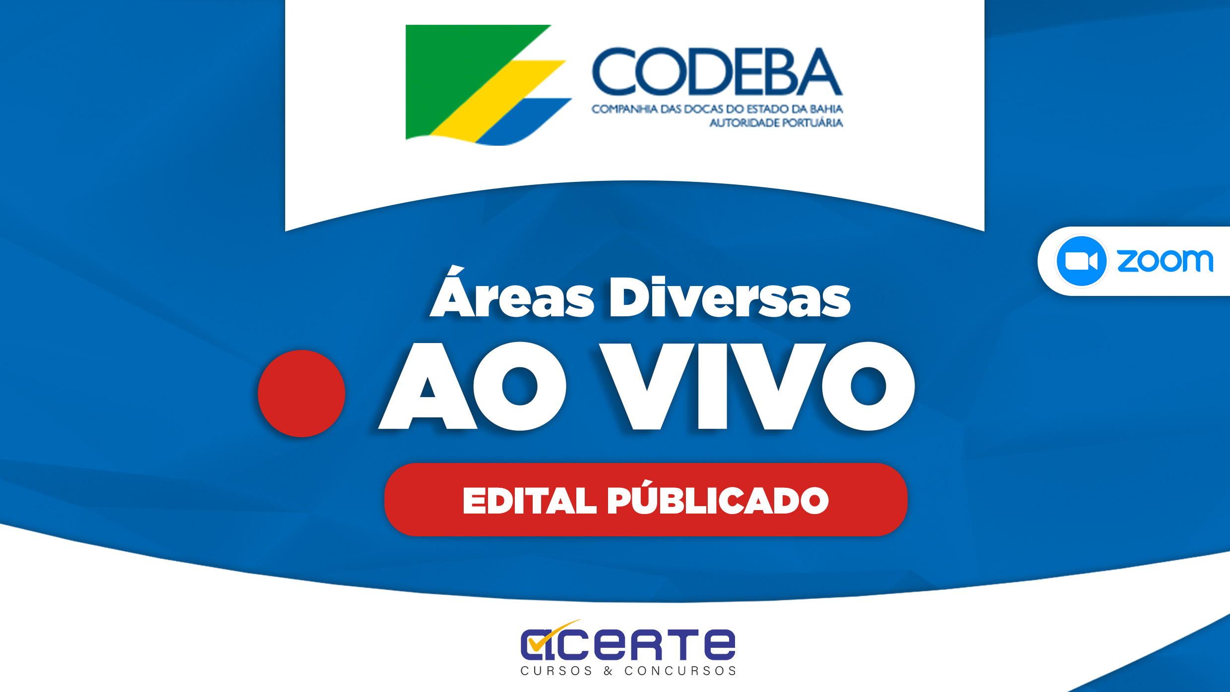 CODEBA - Analista - Áreas Diversas - AO VIVO - Edital Publicado
